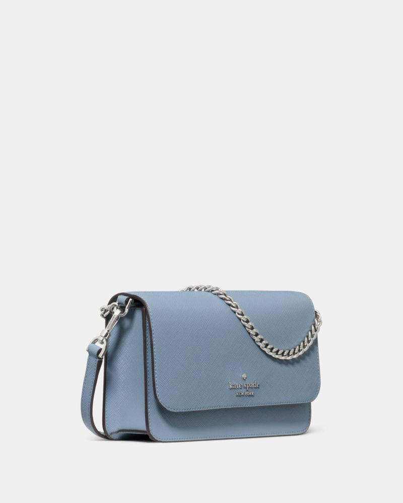 Kate Spade,Madison Willow Mini Crossbody Bag,Crossbody,PVC,Logo,Metal,Gold Metal,Day Party,Blue