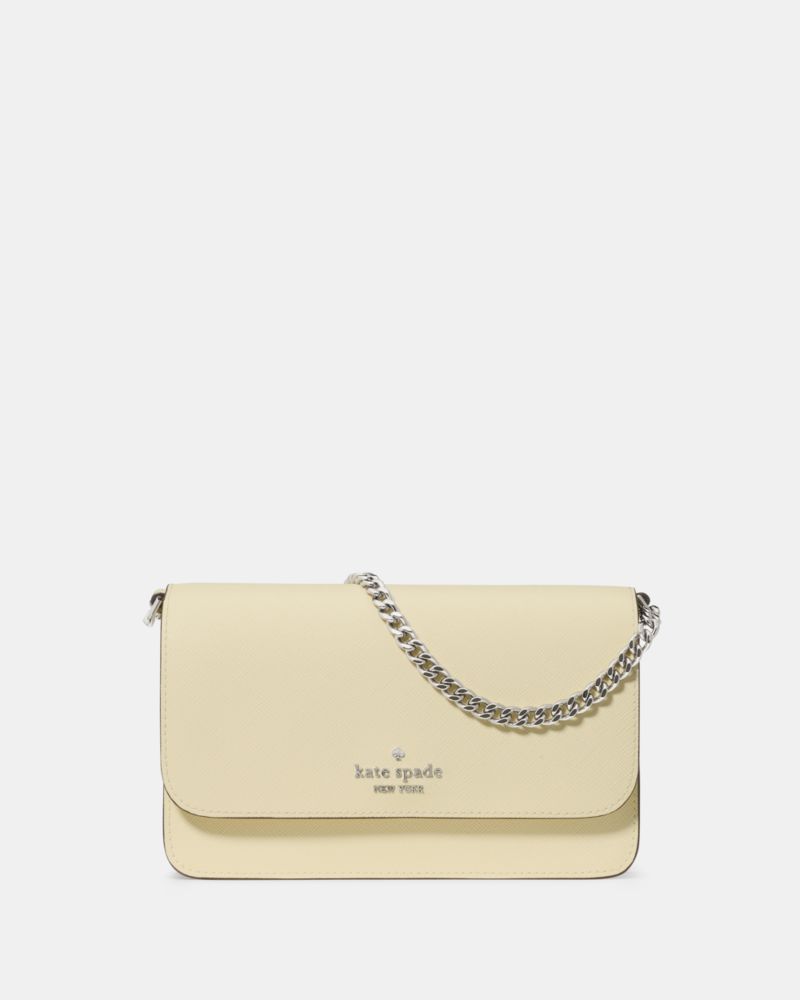 Kate Spade,Madison Willow Mini Crossbody Bag,Crossbody,PVC,Logo,Metal,Gold Metal,Day Party,Cream