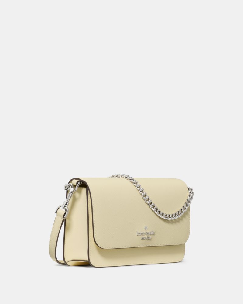 Kate Spade,Madison Willow Mini Crossbody Bag,Crossbody,PVC,Logo,Metal,Gold Metal,Day Party,Cream