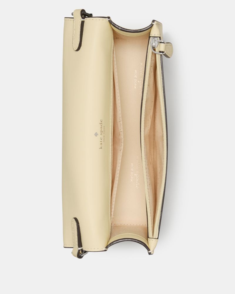 Kate Spade,Madison Willow Mini Crossbody Bag,Crossbody,PVC,Logo,Metal,Gold Metal,Day Party,Cream