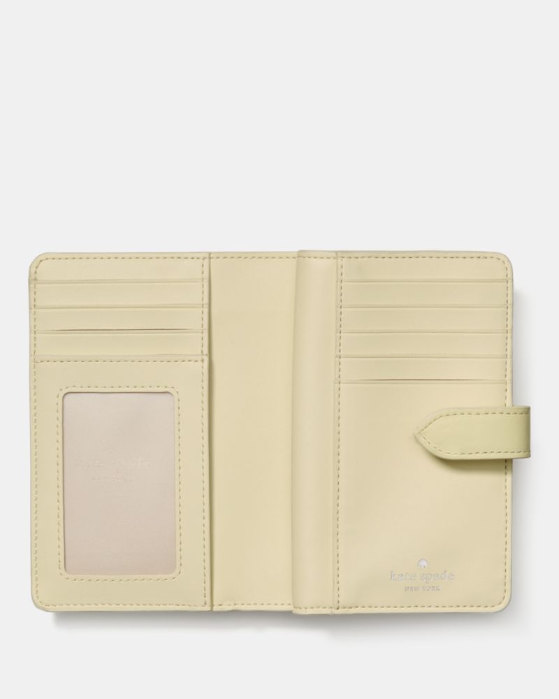 Kate Spade,キルテッド ミディアム バイフォールド ウォレット,二つ折り・ミニ財布,レモンフォンダン