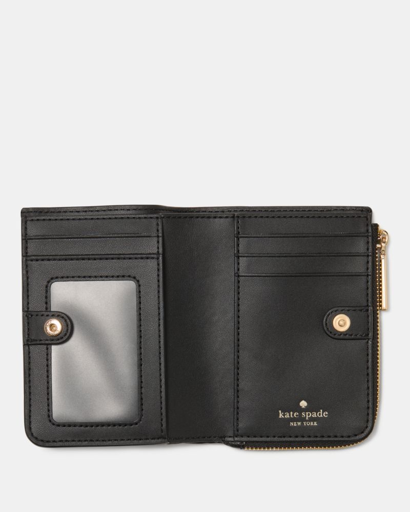 Kate Spade,スモール Lジップ ウォレット,二つ折り・ミニ財布,ブラック