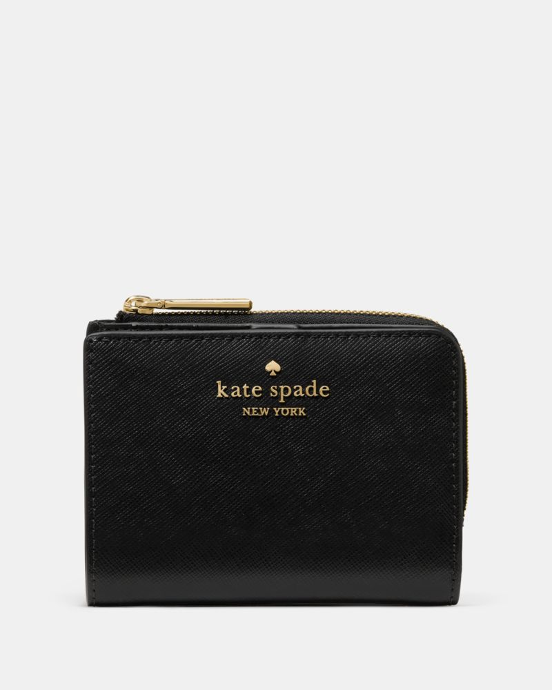 Kate Spade,Small L-Zip Wallet,Black
