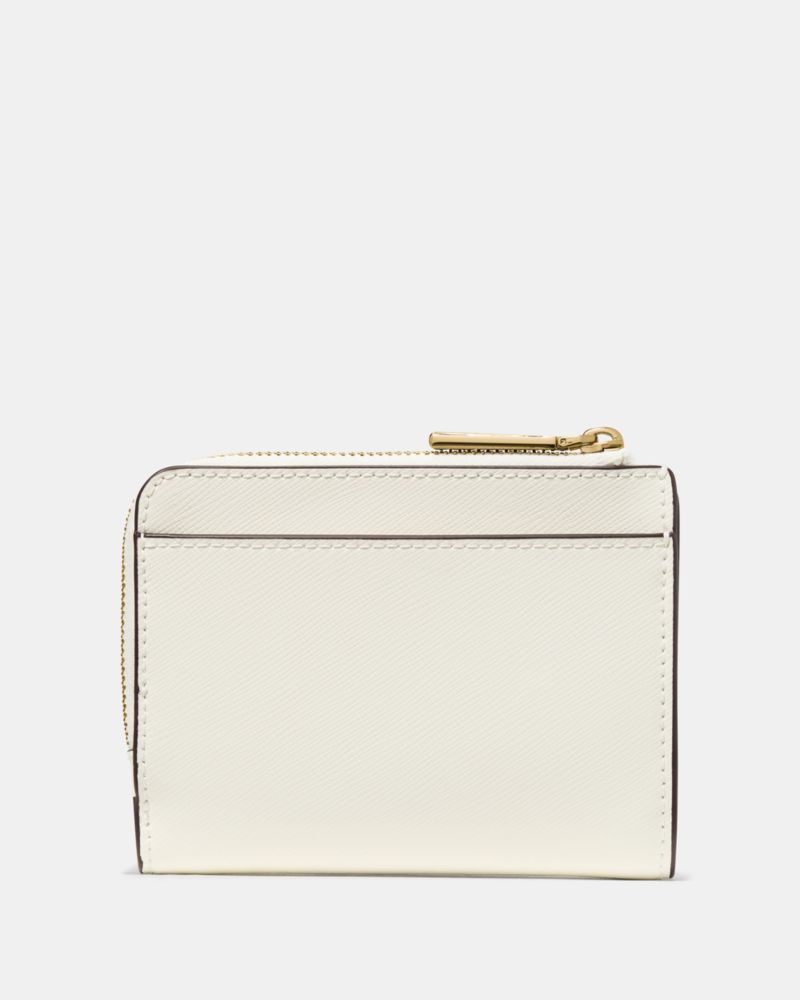Kate Spade,Small L-Zip Wallet,White