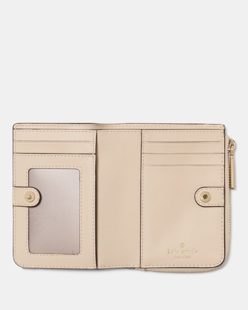 Kate Spade,Spade Flower Small L-zip Wallet,