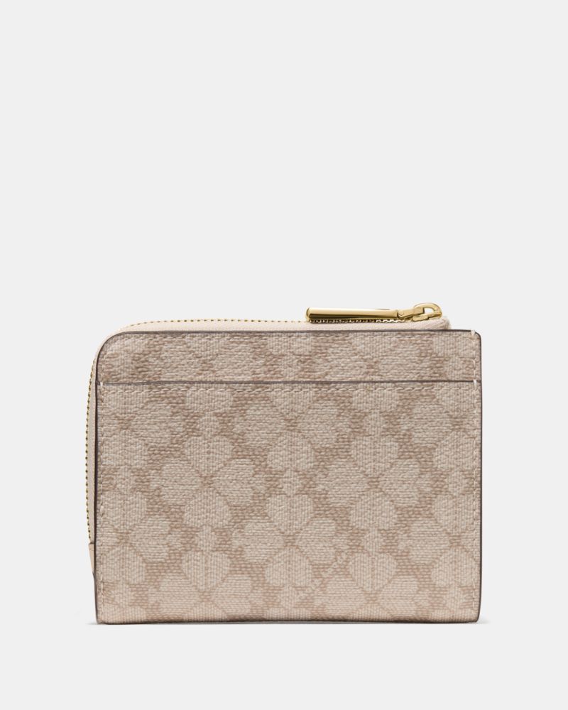 Kate Spade,Spade Flower Small L-zip Wallet,