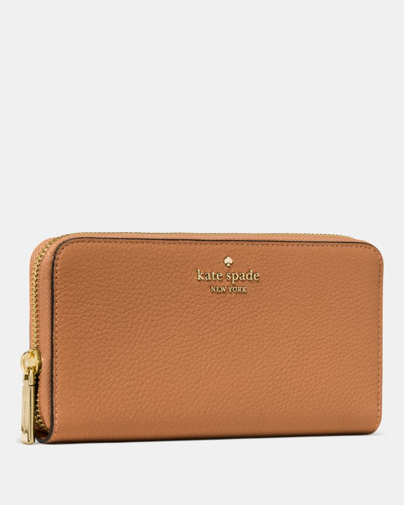 Kate Spade,Large Continental Wallet,Leather,Continental,Metal,Logo,Casual,
