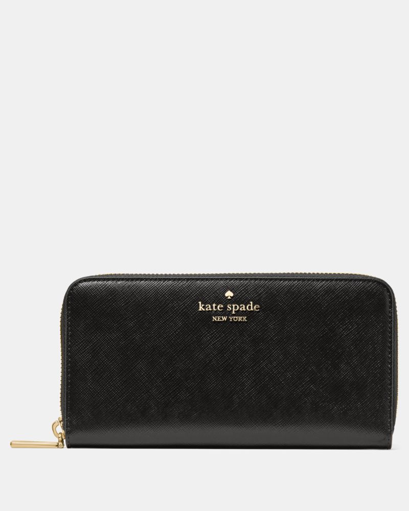 Kate Spade,Large Continental Wallet,Black
