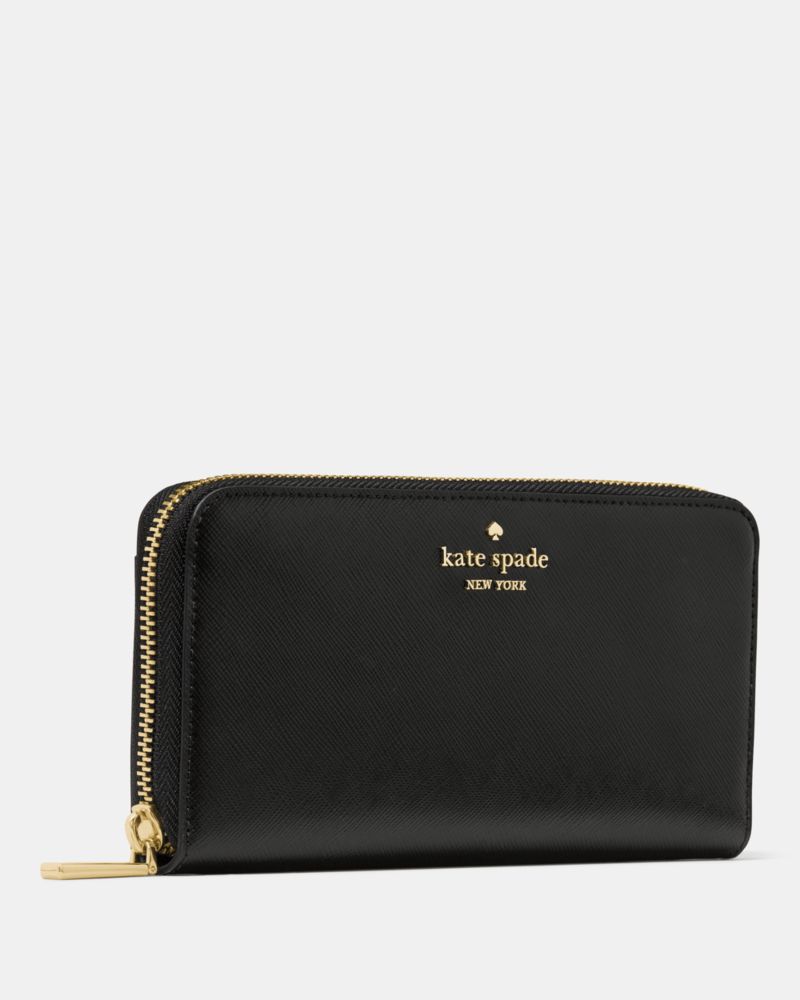 Kate Spade,Large Continental Wallet,Black