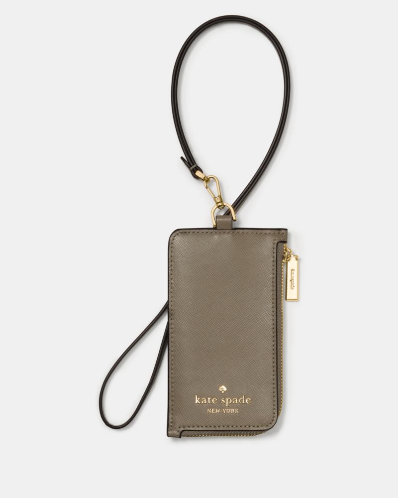 Kate Spade,カード ケース ランヤード,カードケース・キーケース,オイスターシェル