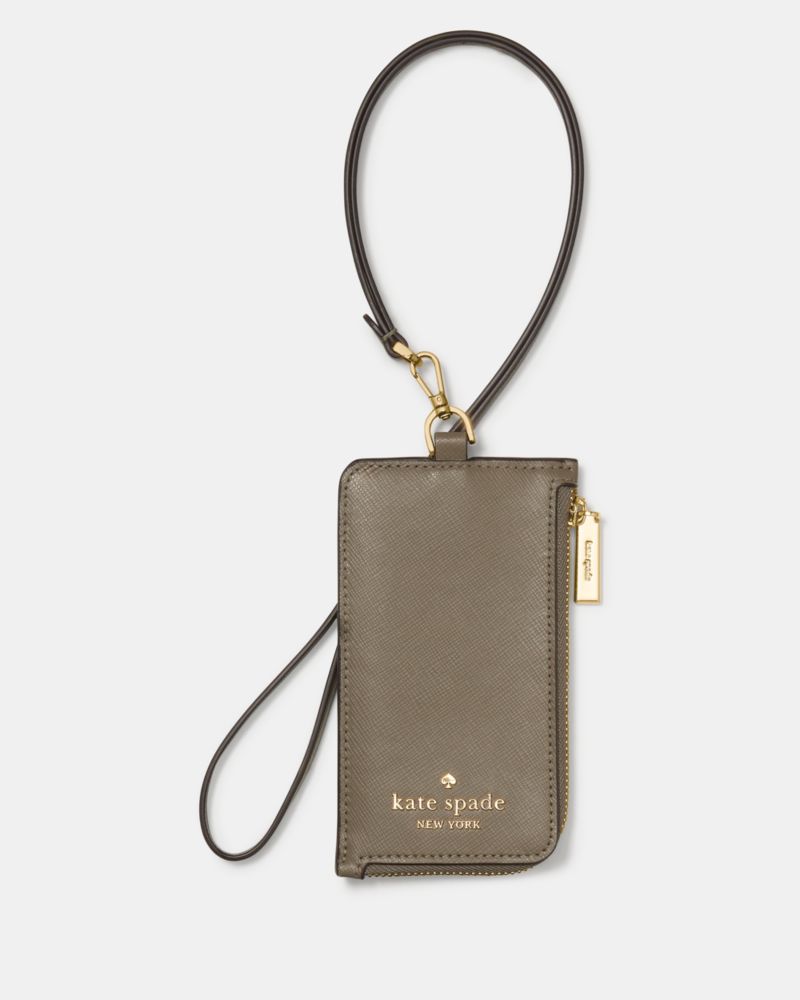 Kate Spade,カード ケース ランヤード,カードケース・キーケース,オイスターシェル