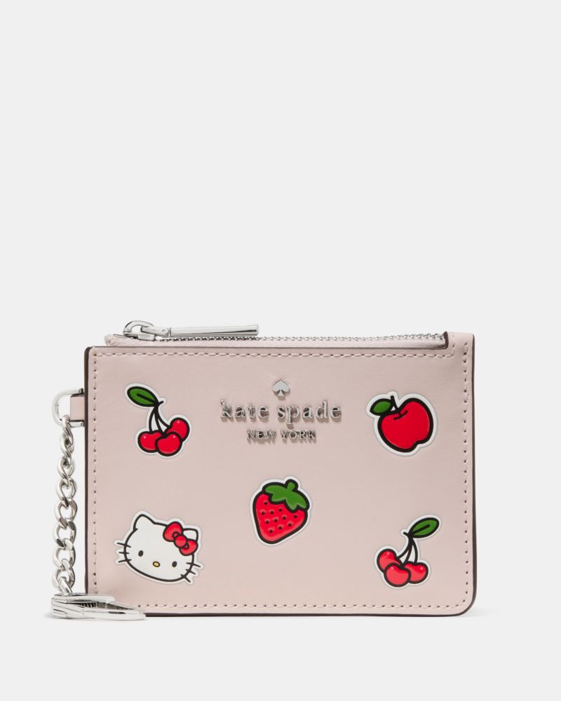 Kate Spade,Hello Kitty X Ksny New York Sticker Key Ring Card Holder,