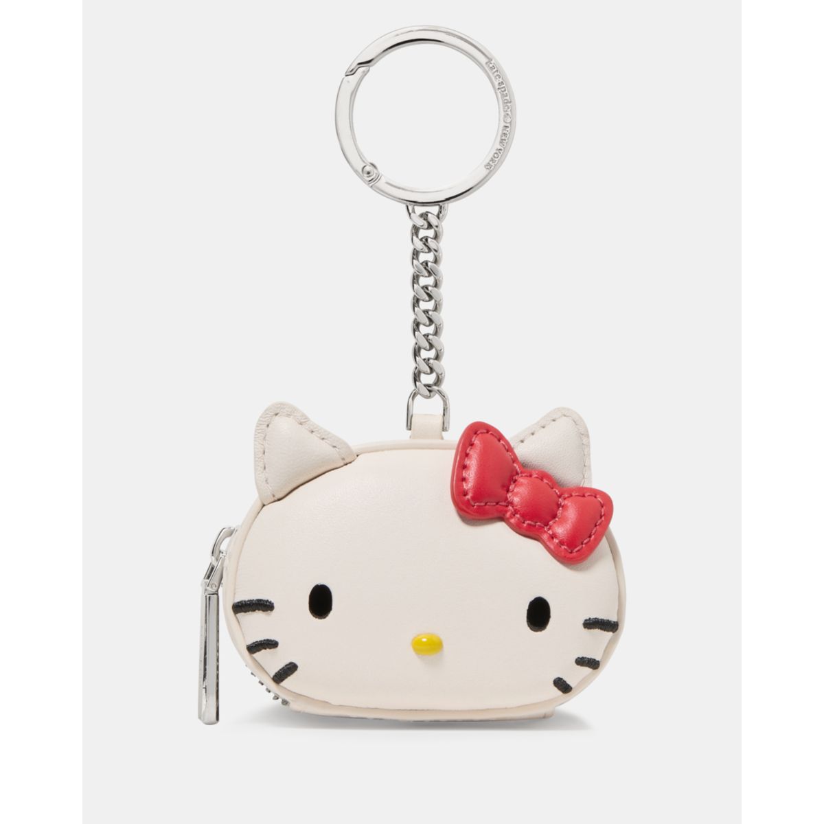 Kate Spade 3D Hello Kitty leather bag charm in cream