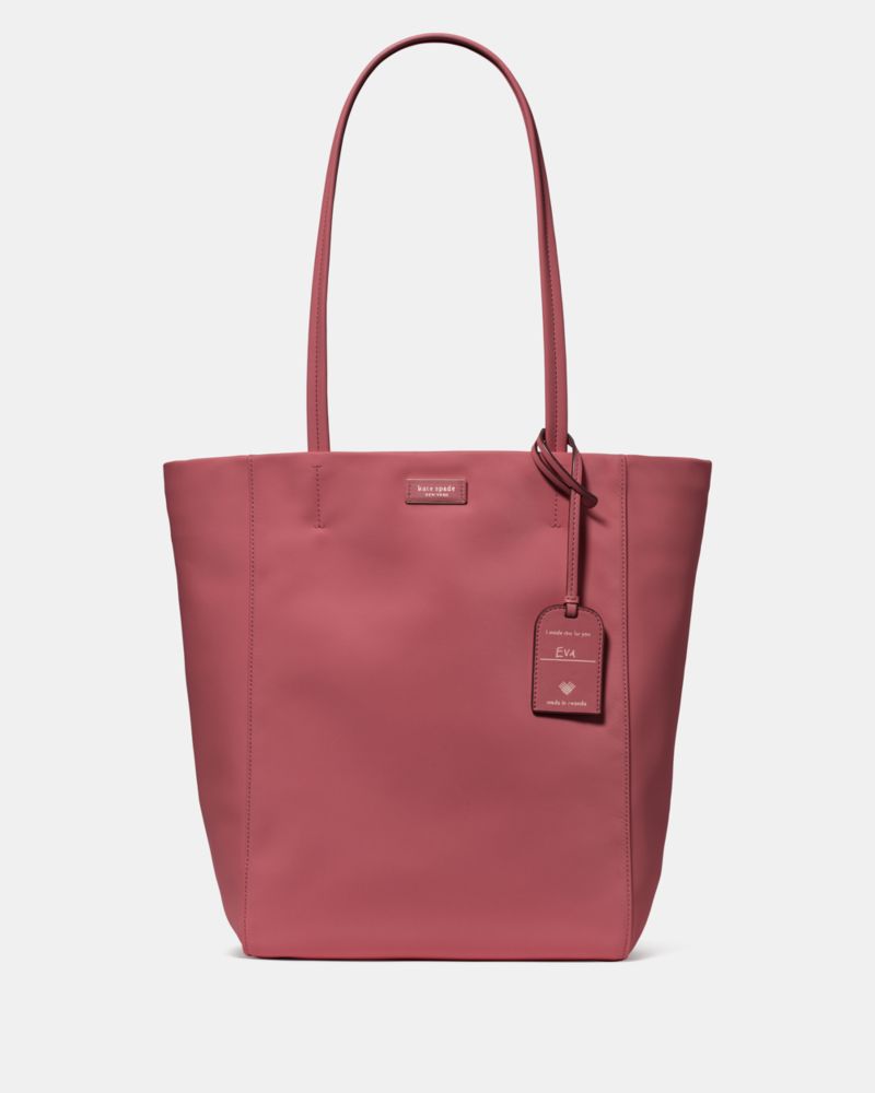 Kate Spade,On Purpose Ksnyl Large Tote Bag,Nylon,Tote,Pendant, Logo,Sustainable,Recycled,Casual, Weekend Getaway, Mother's...,