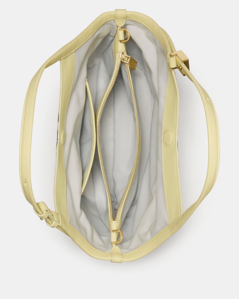 Kate Spade,Deco Snake Embossed Small Tulip Tote Bag,