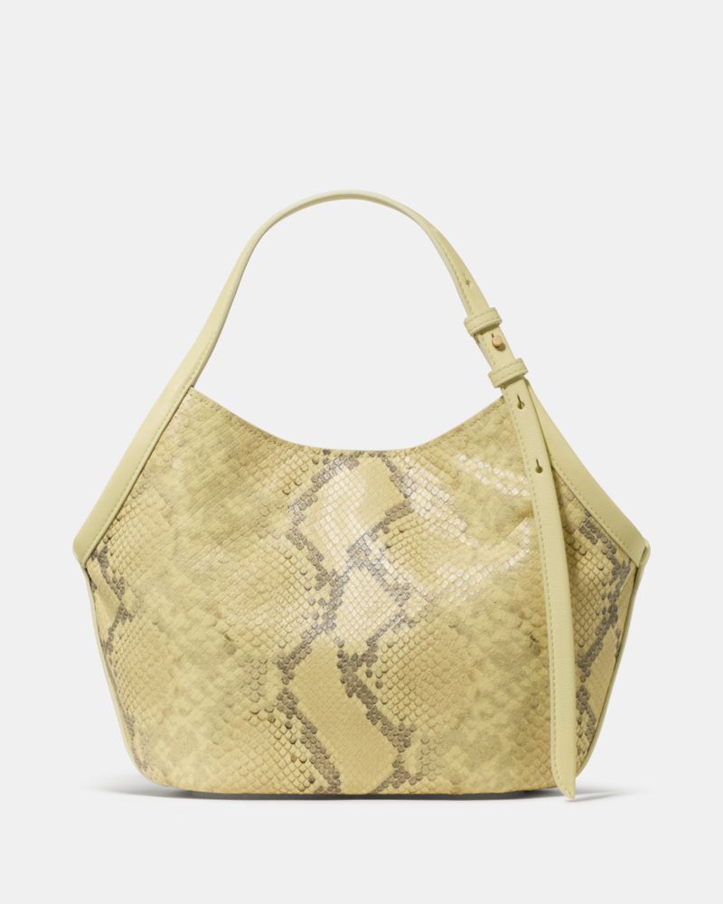 Kate Spade,Deco Snake Embossed Small Tulip Tote Bag,