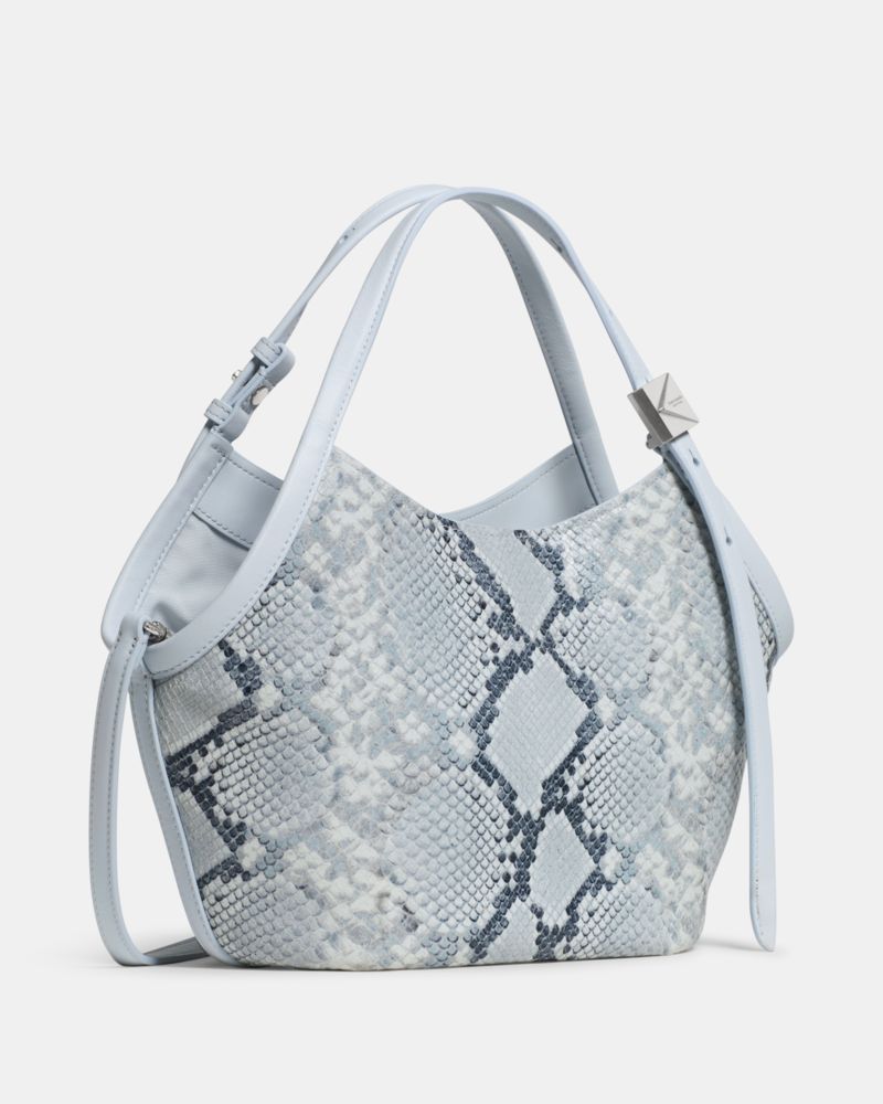 Kate Spade,デコ スネーク エンボスド スモール チューリップ トート バッグ,トート,ペールサファリン