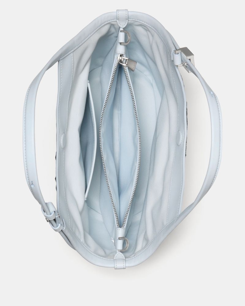 Kate Spade,Deco Snake Embossed Small Tulip Tote Bag,