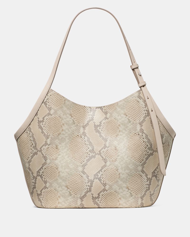 Kate Spade,Deco Snake Embossed Tulip Tote Bag,
