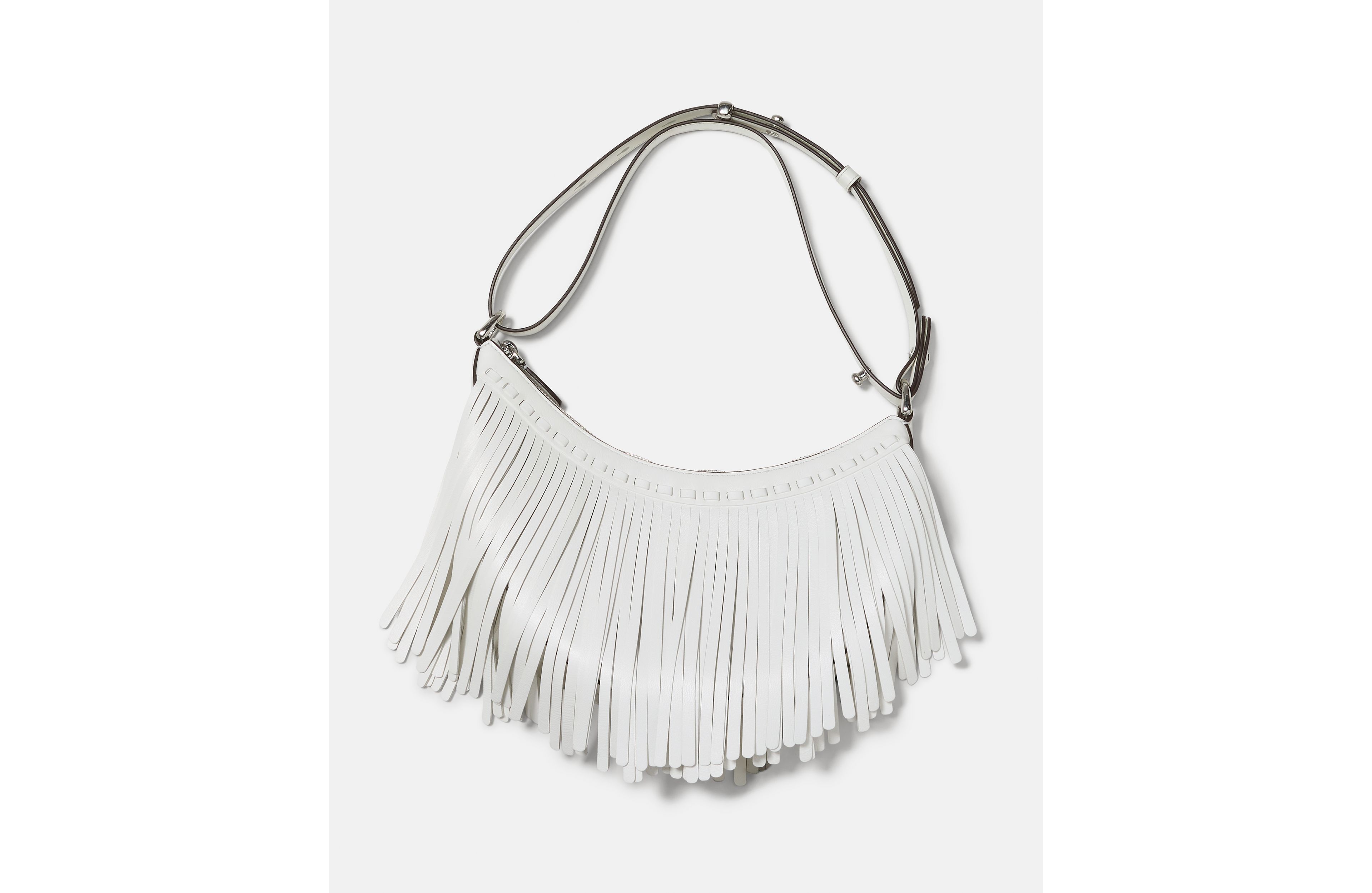 Duo Fringe Leather Crossbody Bag