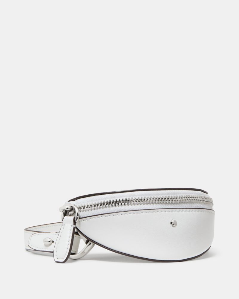 Kate Spade,Duo Fringe Crossbody Bag,Leather,Crossbody,Embellished,Lace Up,Fringe,Day Party,White