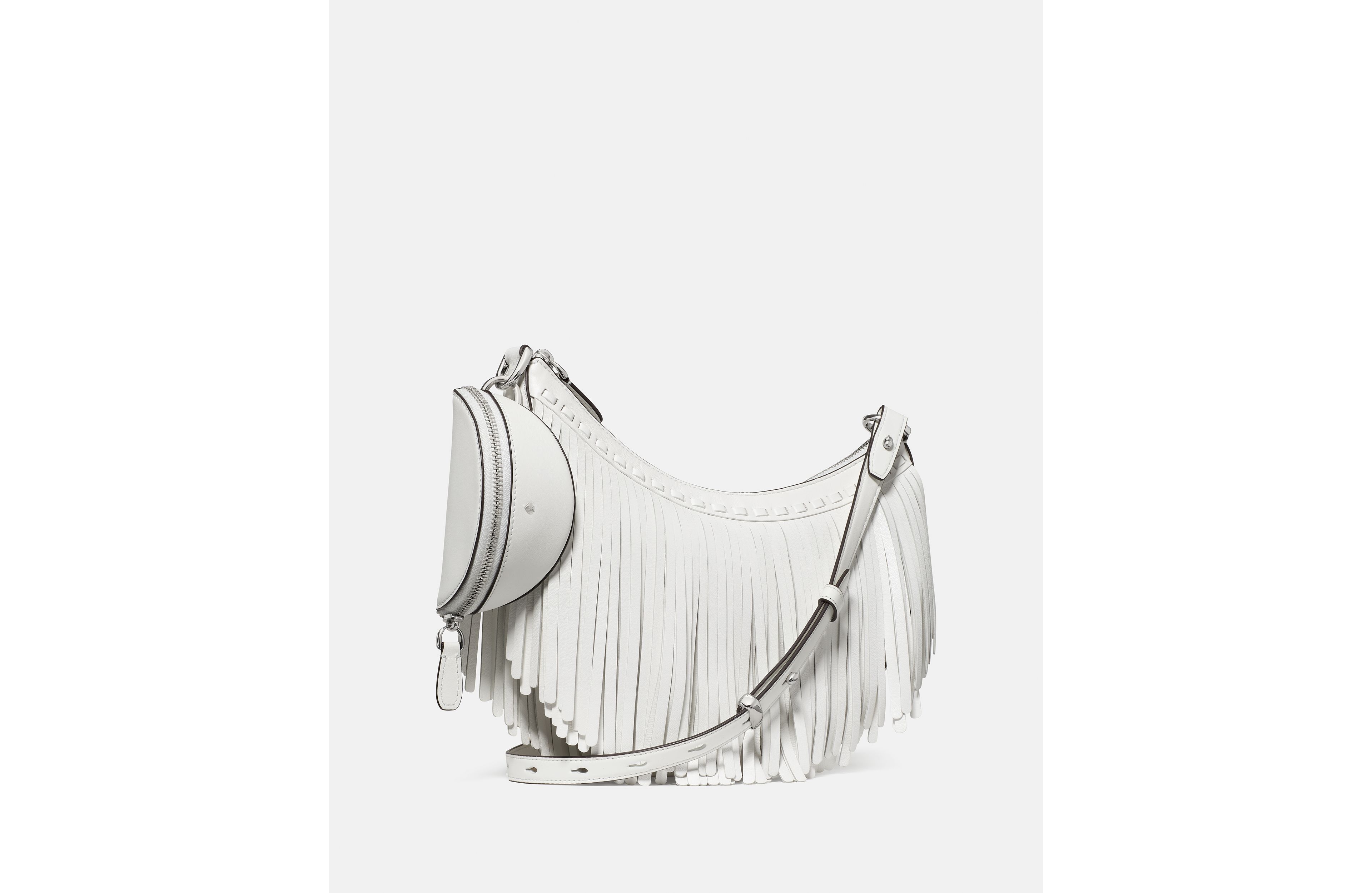 Duo Fringe Leather Crossbody Bag
