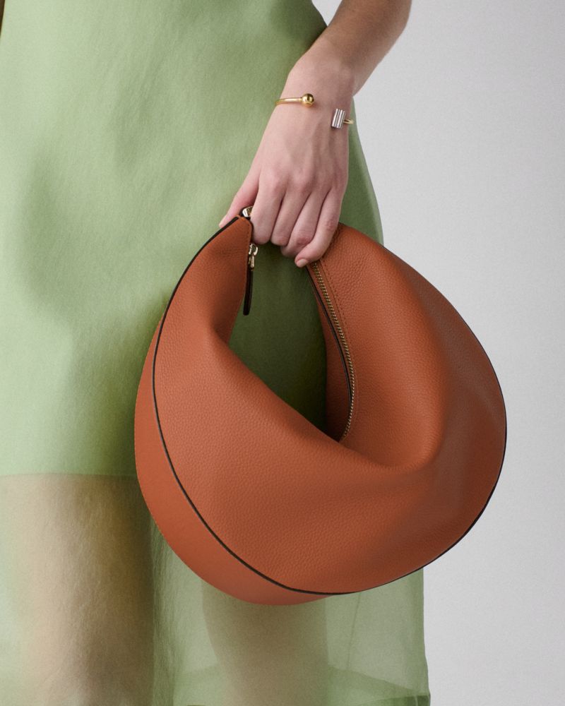 Kate Spade,Duo Large Crossbody Bag,Leather,Crossbody,Casual,Brown