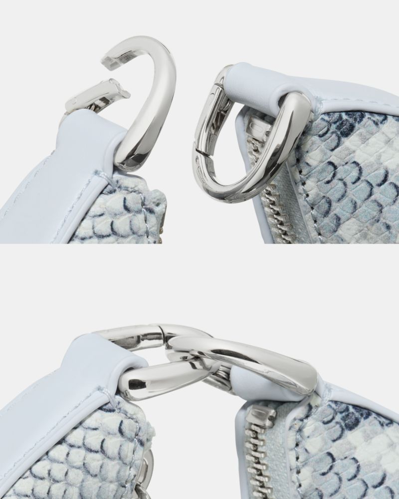 Kate Spade,Duo Snake Embossed Crossbody Bag,Leather,Crossbody,Gusset,Day Party,Multi Color