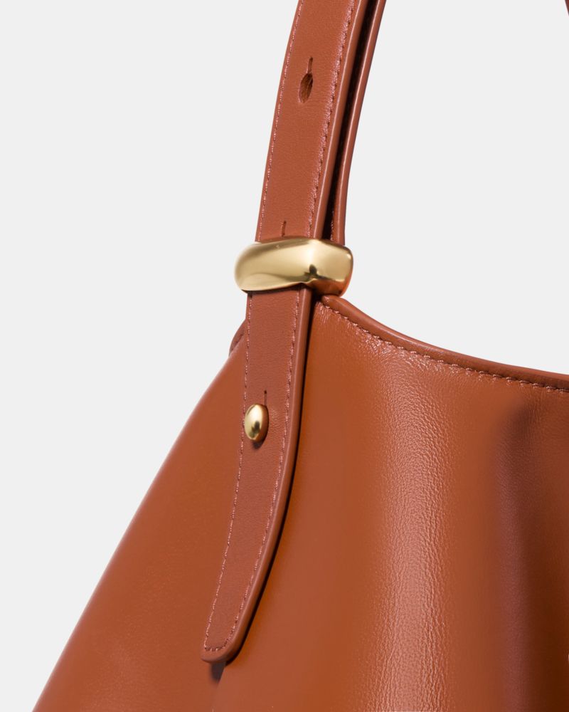 Halo Pleated Wave Mini Bucket Bag