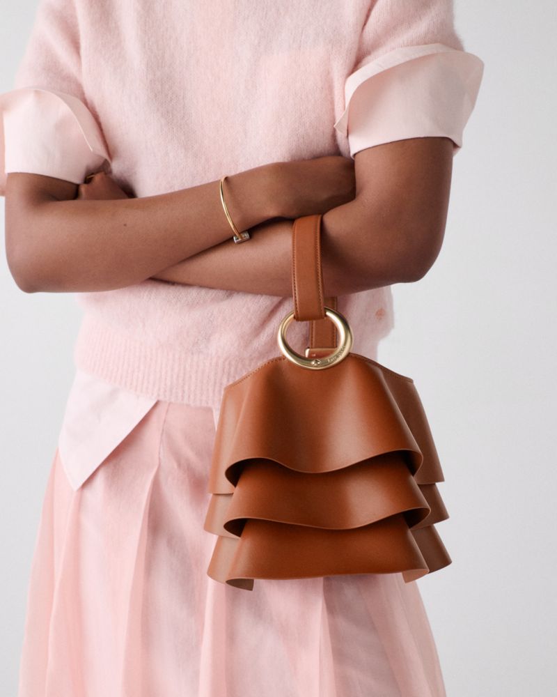 Kate Spade,Halo Pleated Wave Mini Bucket Bag,
