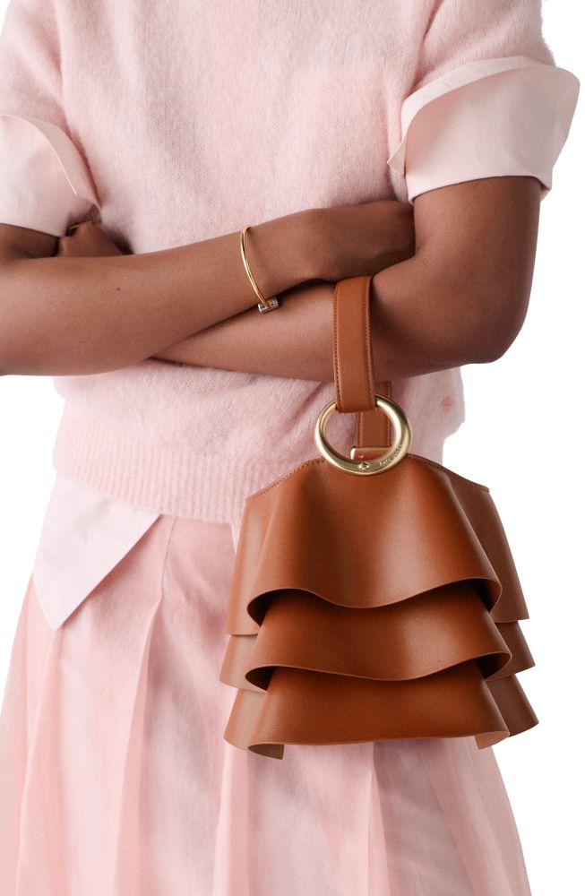 Kate Spade,Halo Pleated Wave Mini Bucket Bag,