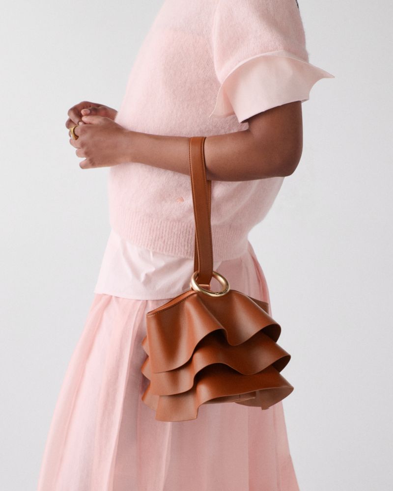 Kate Spade,Halo Pleated Wave Mini Bucket Bag,