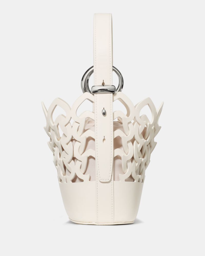 Kate Spade,Halo Woven Mini Bucket Bag,