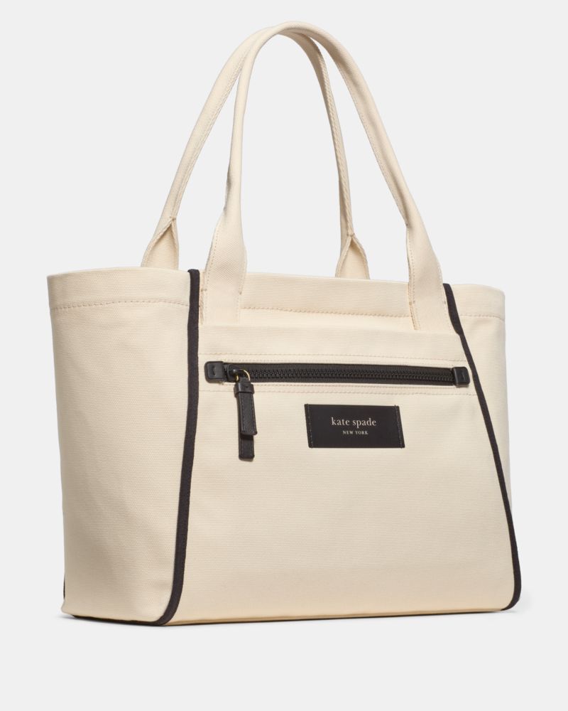 Kate Spade,ダッシュ ラージ キャンバス トート,トート,ナチュラル