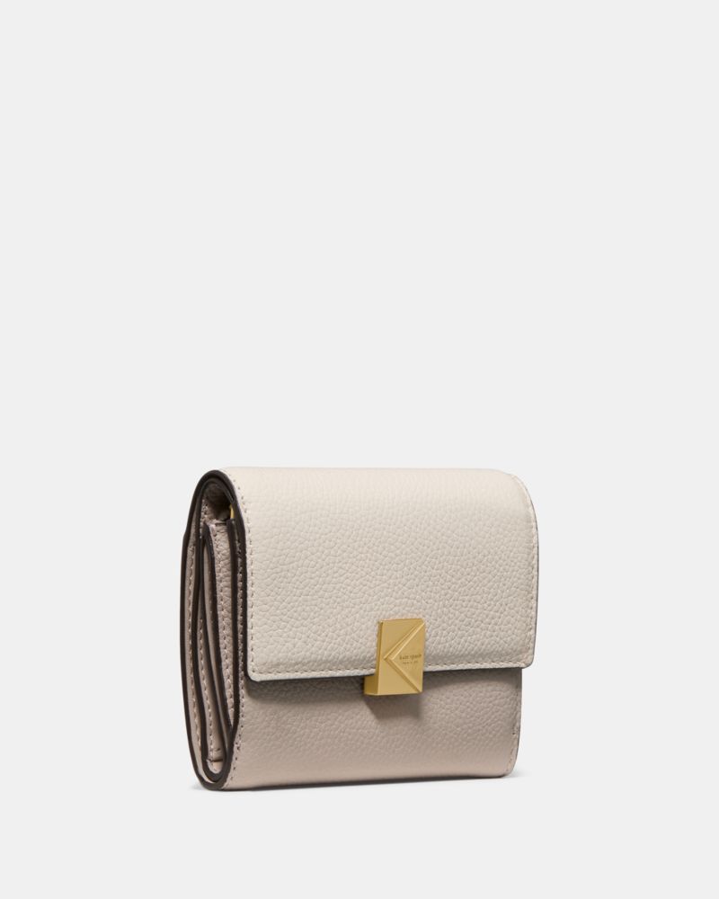 Kate Spade,デコ スモール フラップ ウォレット,二つ折り・ミニ財布,カシューミルクマルチ