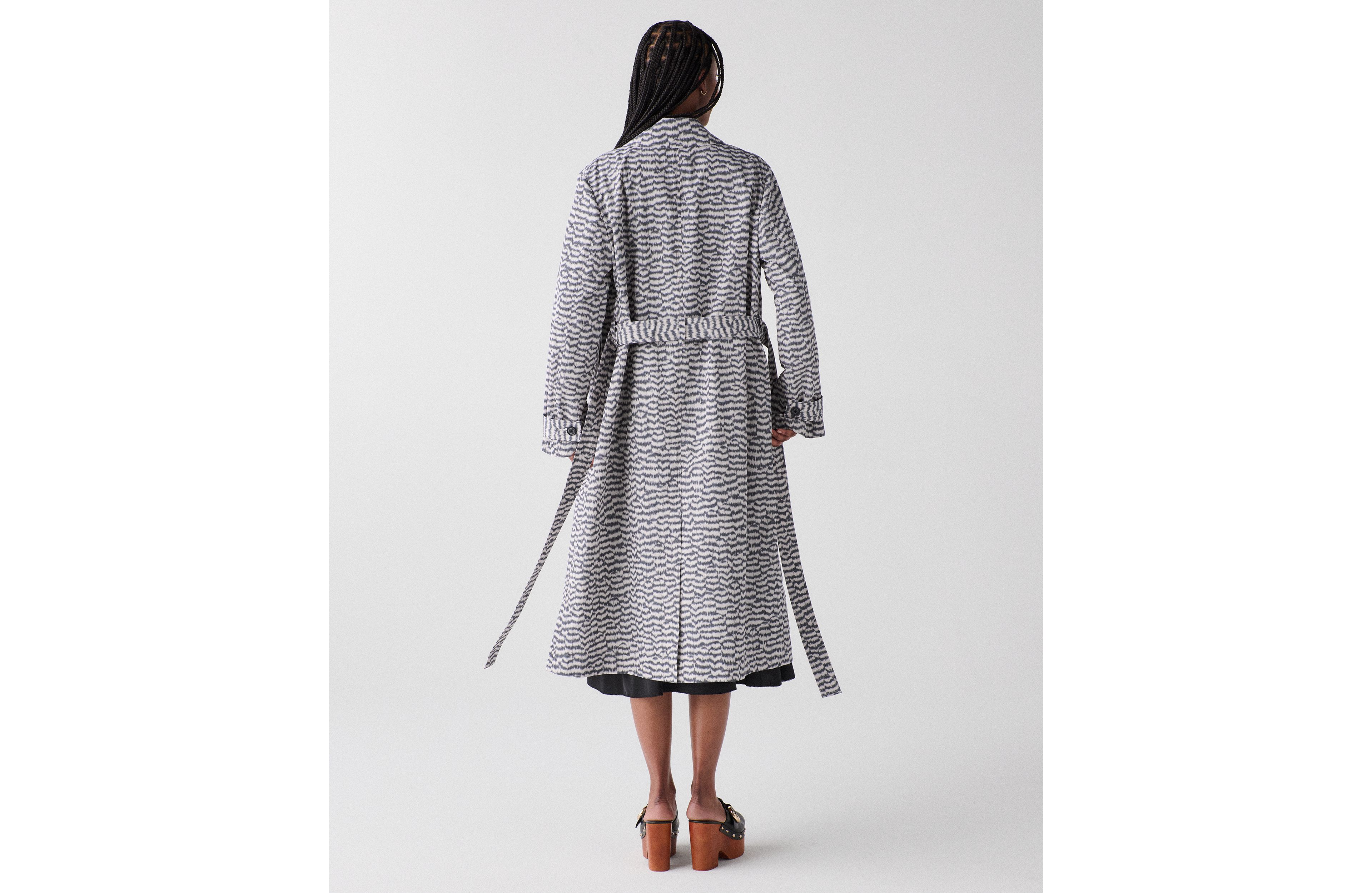 Modern Feathers Belted Trench Coat