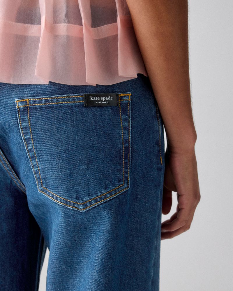 Kate Spade,ストレート レッグ ジーンズ,ボトムス,マリンブルーウォッシュ
