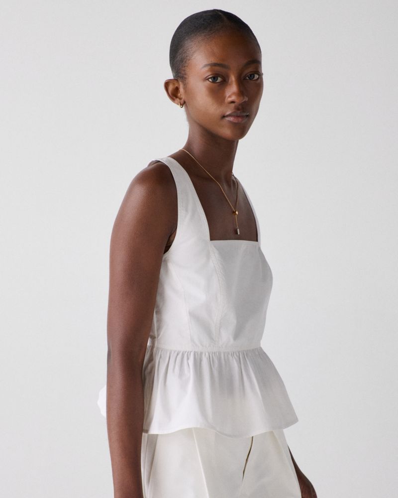 Kate Spade,Cross-back Peplum Top,