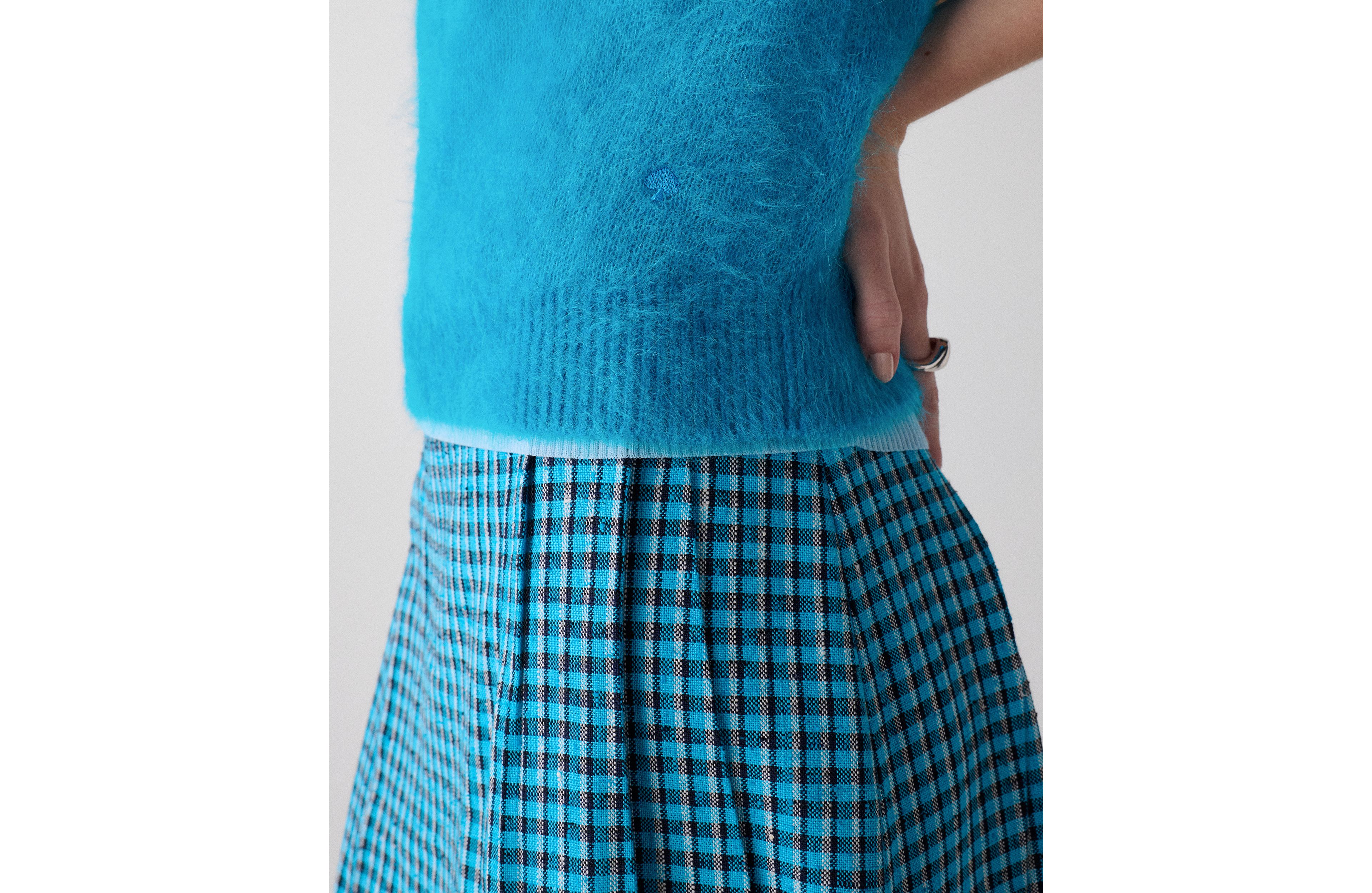 Fuzzy Short Sleeve Sweater