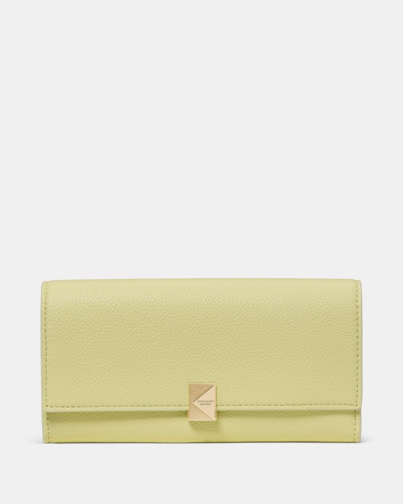 Kate Spade,デコ ラージ フラップ ウォレット,長財布,ペールシトロン