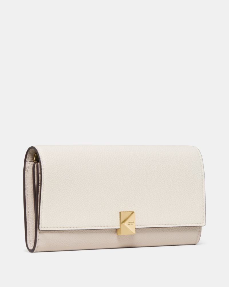 Kate Spade,デコ ラージ フラップ ウォレット,長財布,カシューミルクマルチ