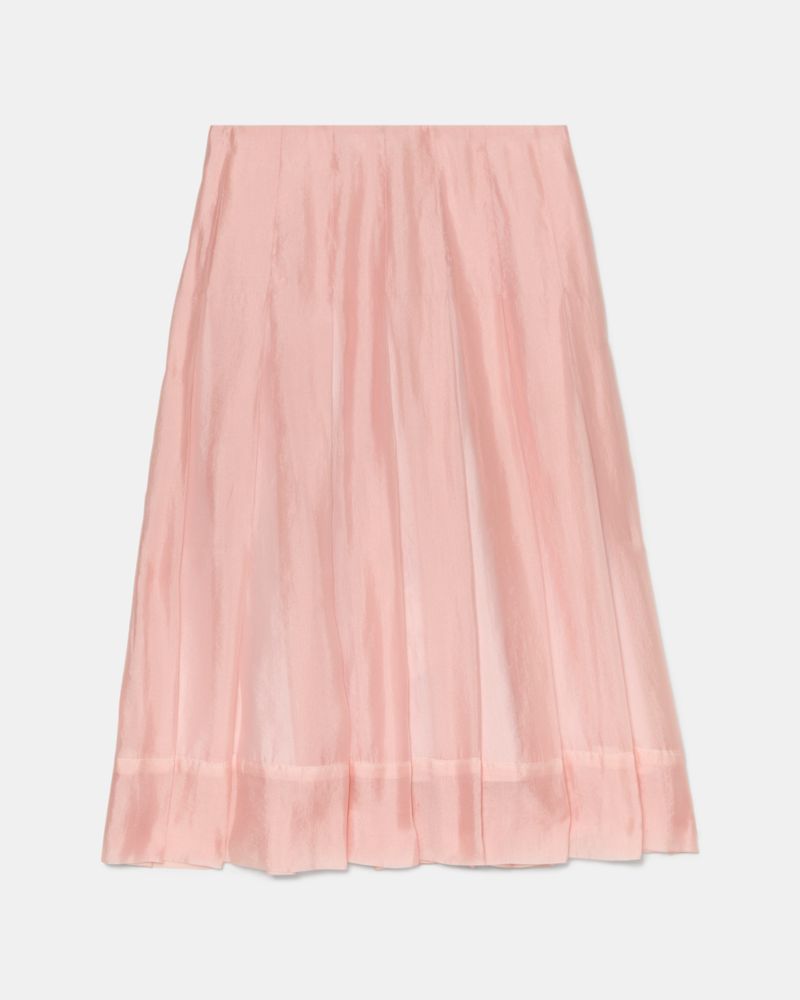 Crinkled Organza Pleated Skirt, Morning Beach, ProductTile
