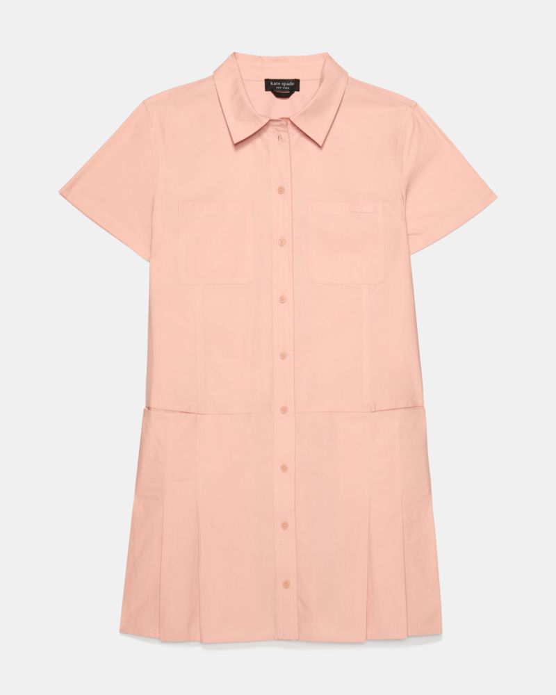 Kate Spade,Pleated Utility Shirtdress,