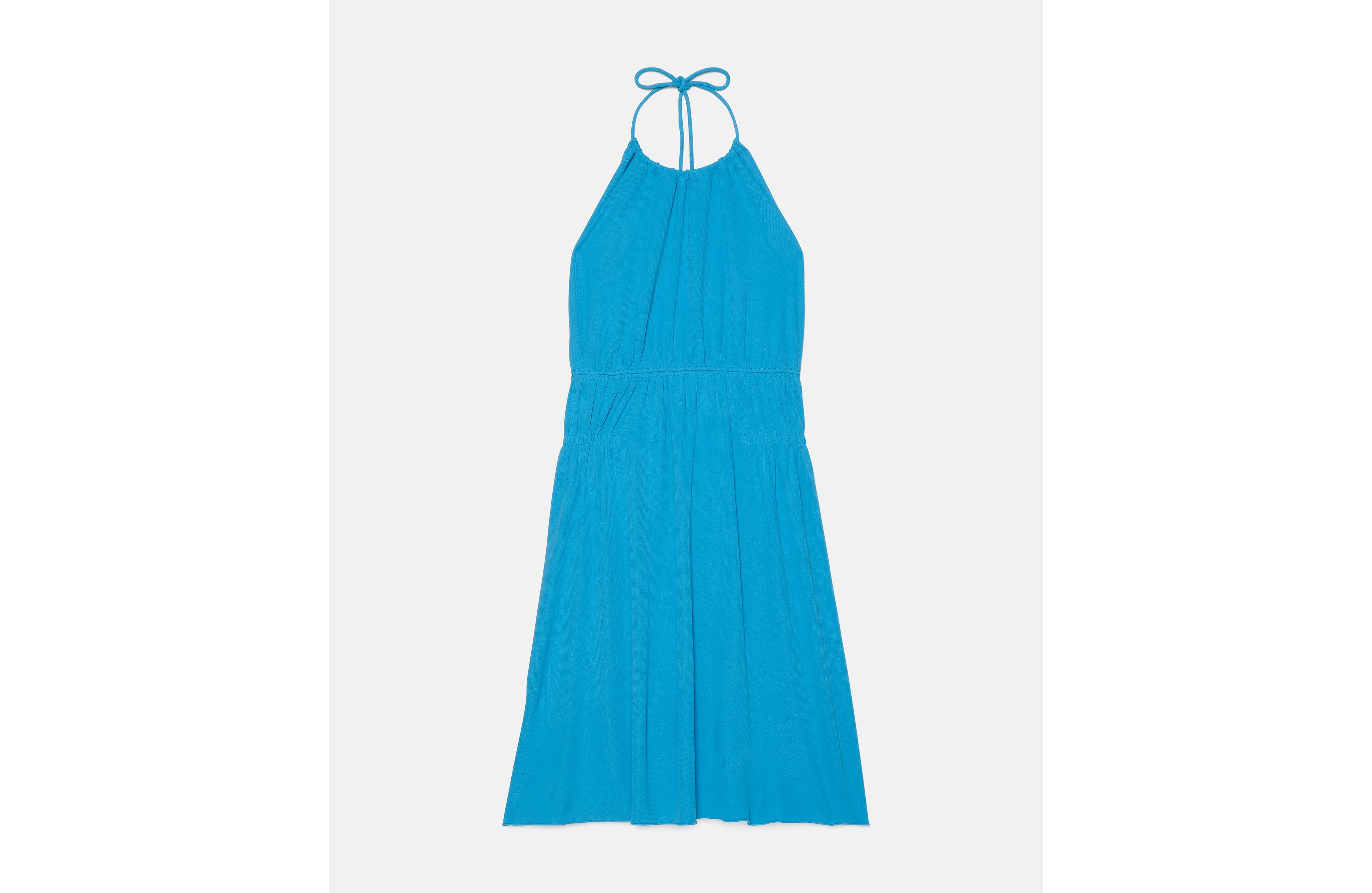 Drapey Halter Mini Dress