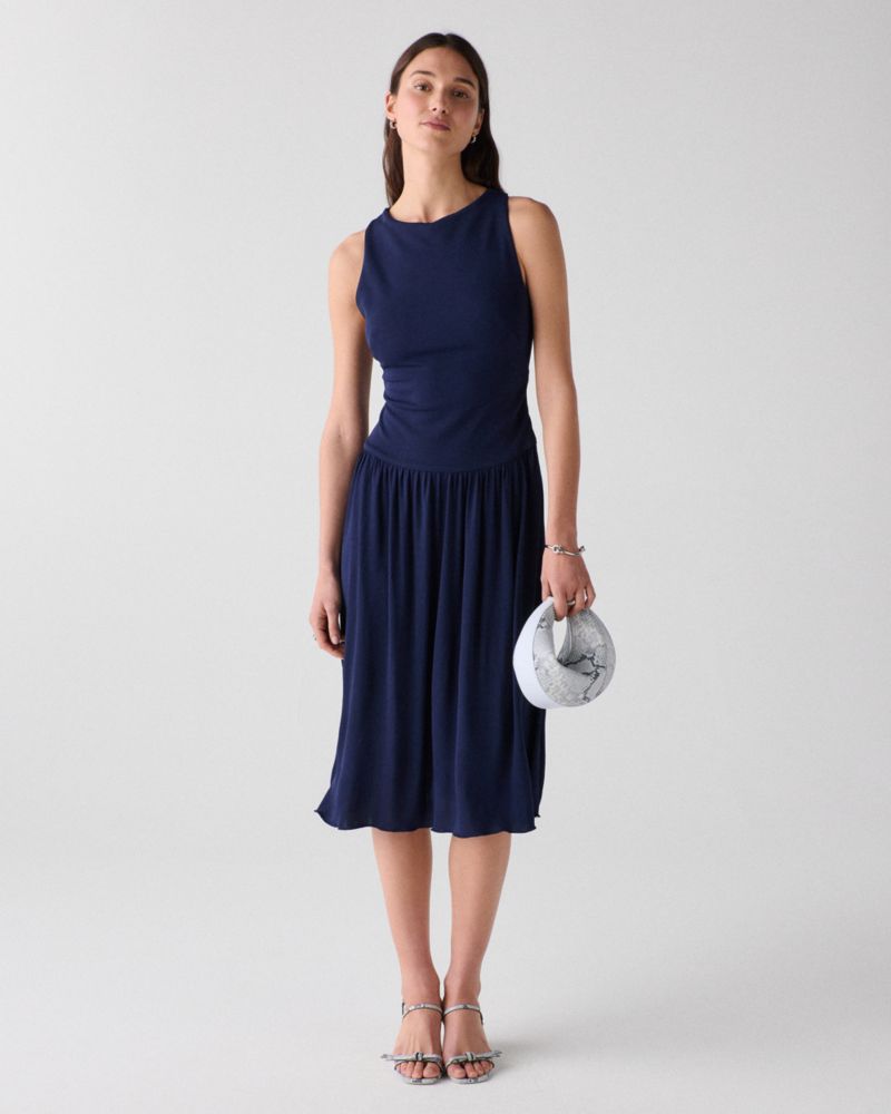 Kate Spade,Drapey Cross-back Midi Dress,
