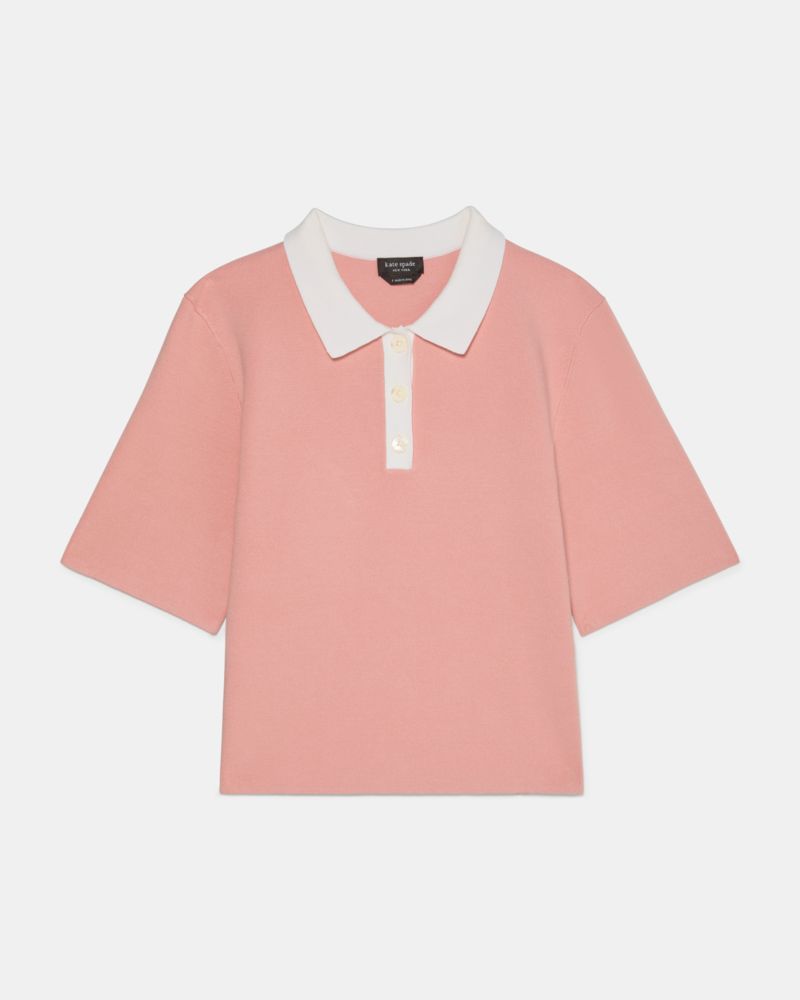 Kate Spade,Cropped Polo Sweater,