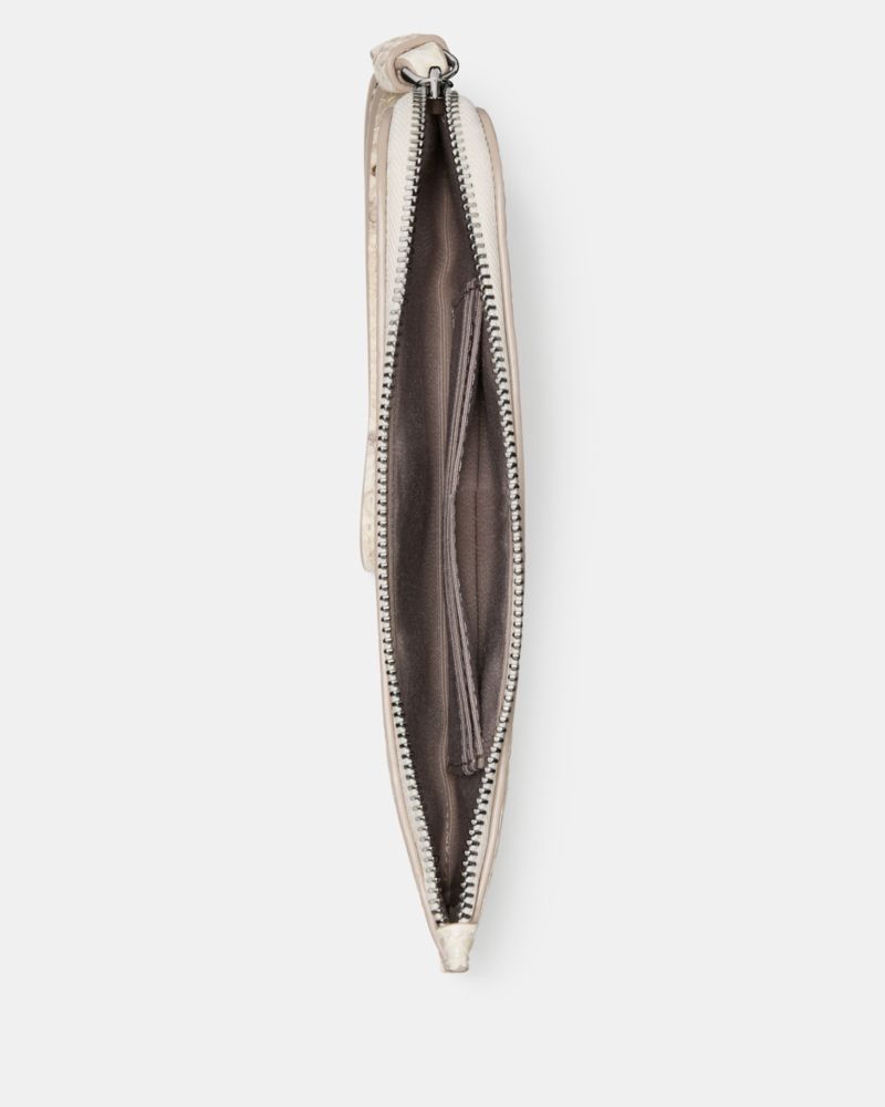 Kate Spade,Zippy Snake Embossed Wristlet,