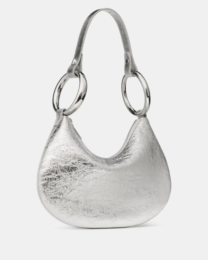 Kate Spade,The Bangle Crinkle Metallic Leather Bag,