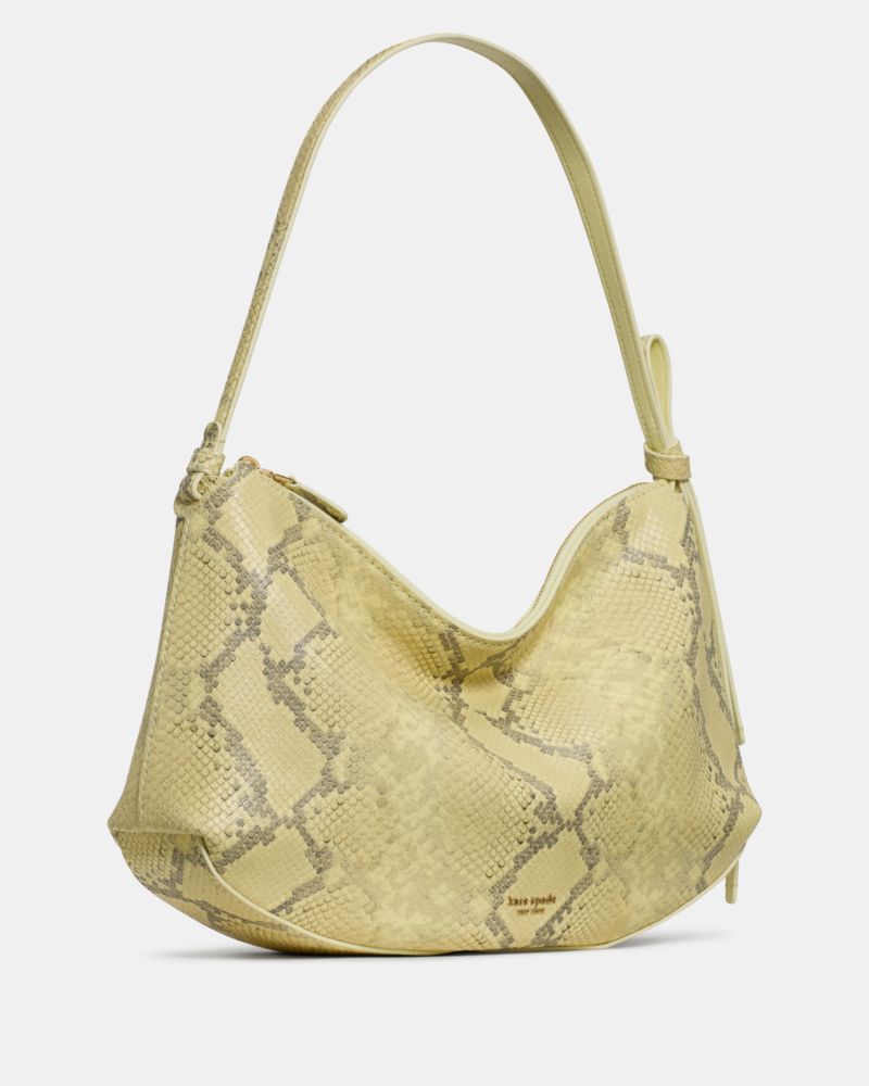 Kate Spade,Loop Snake Embossed Large Shoulder Bag,