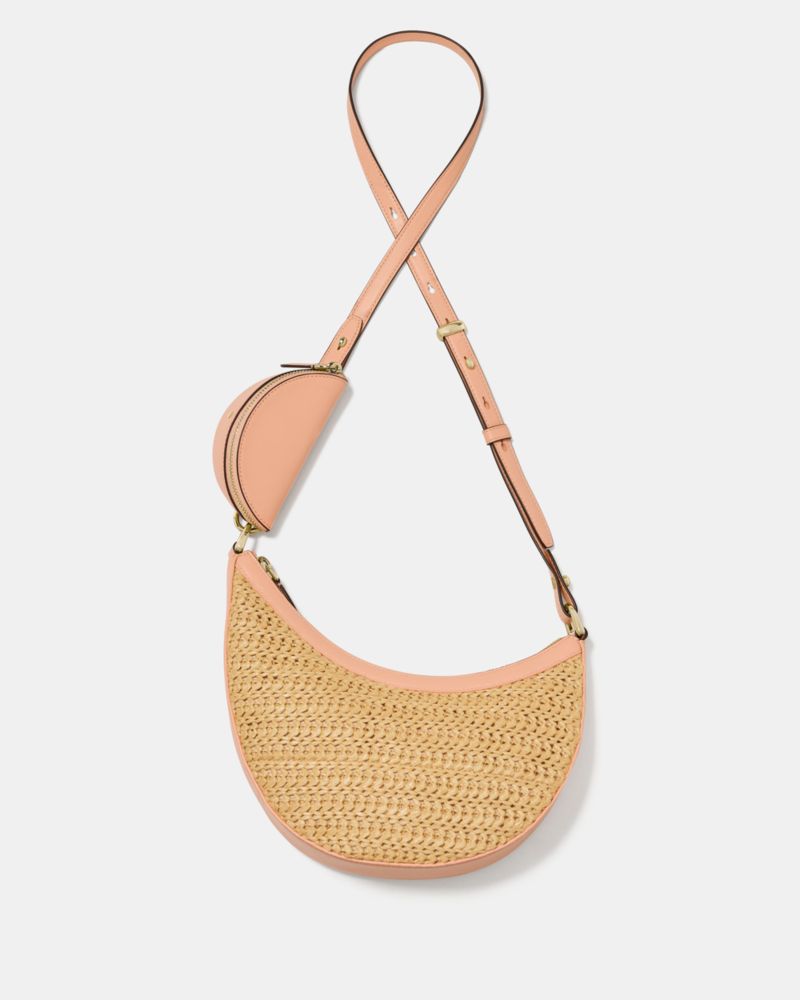 Kate Spade,Duo Straw Crossbody Bag,